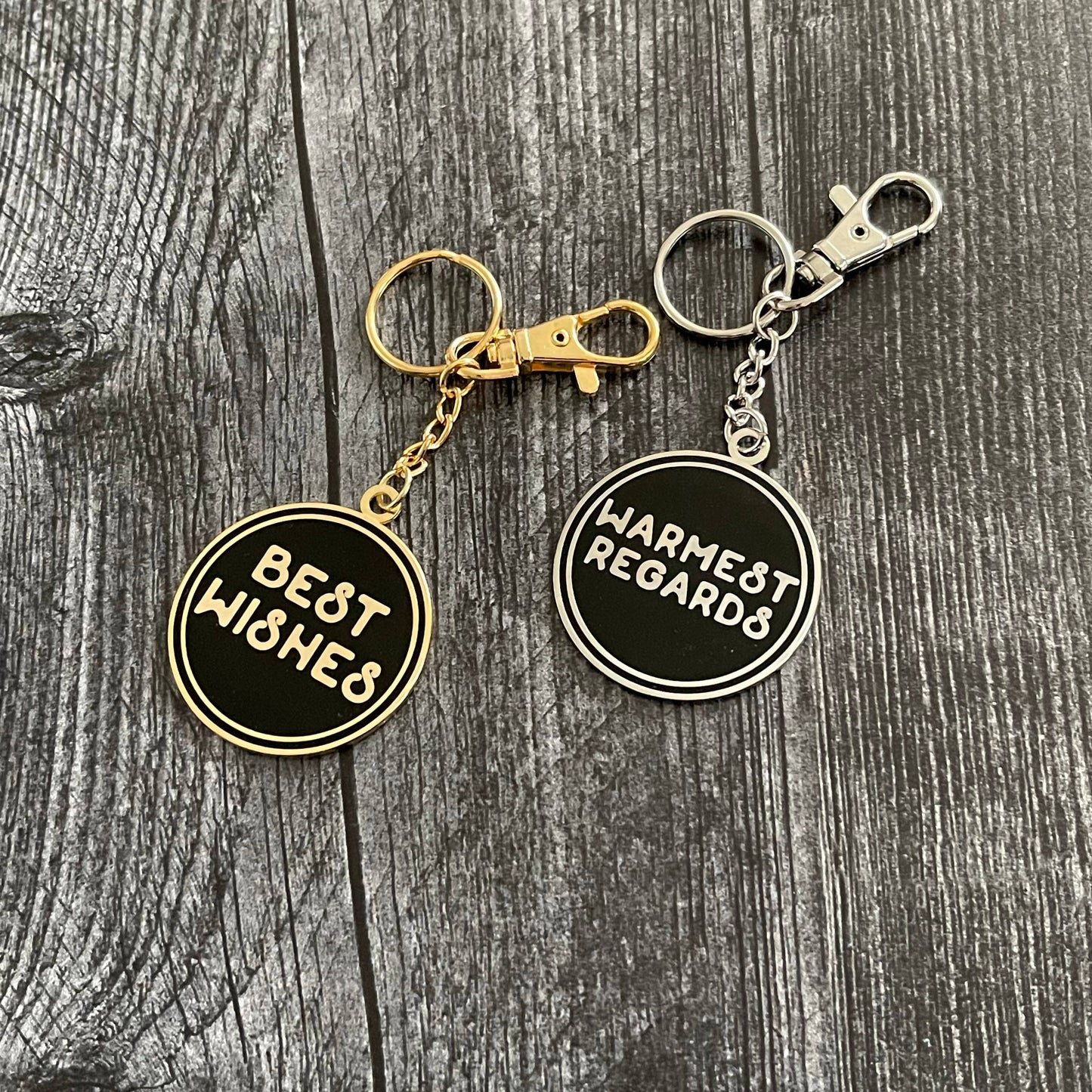 Best Wishes Warmest Regards Schitt's Creek Keychain