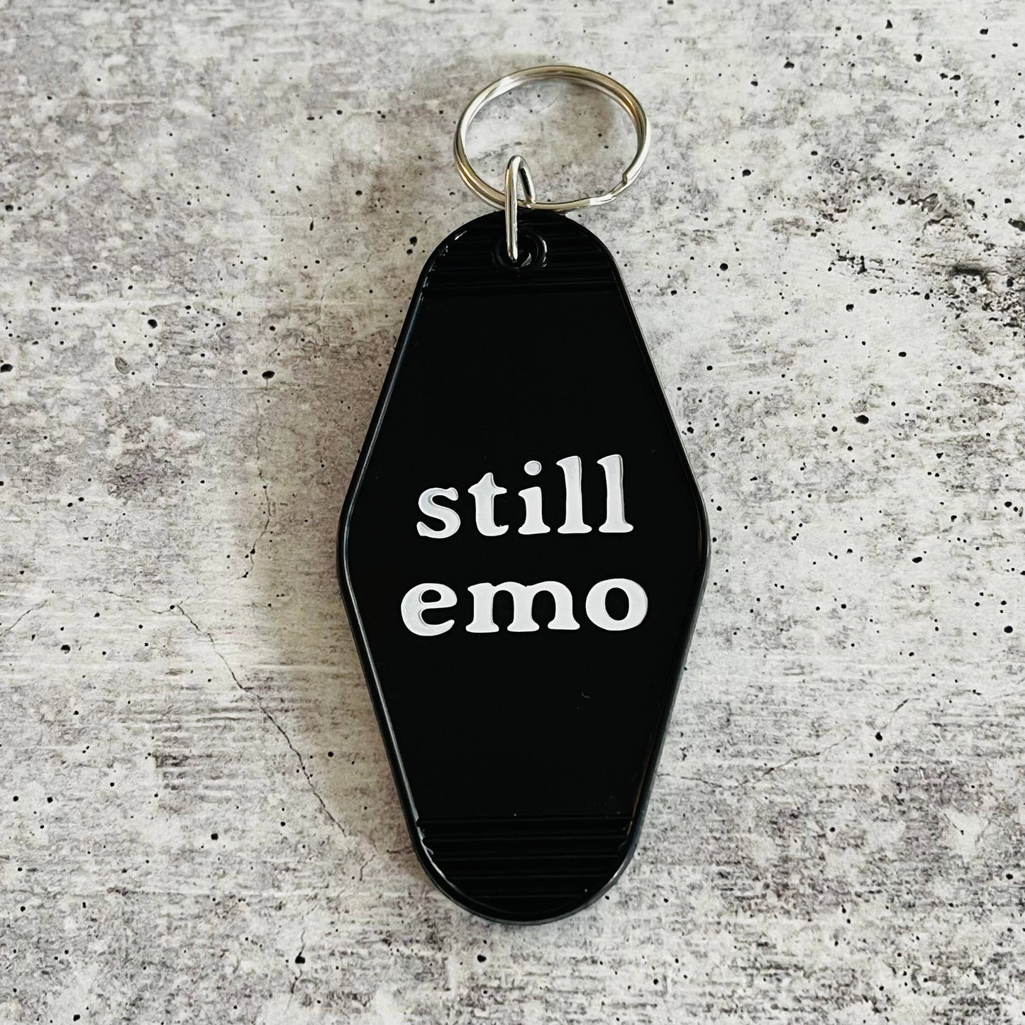 Still Emo Hotel Motel Keychain