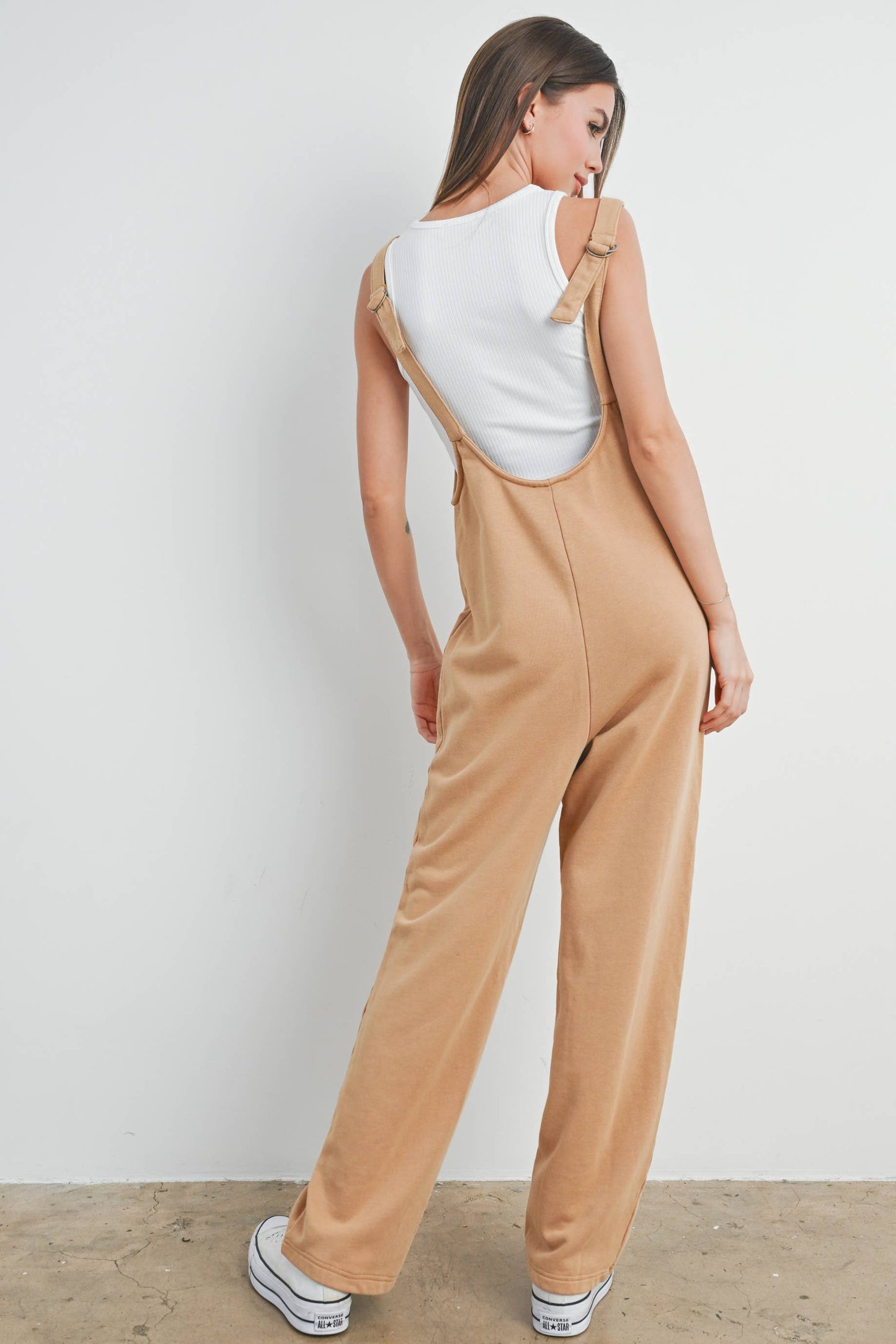 Sleeveless Jumpsuit with Pockets