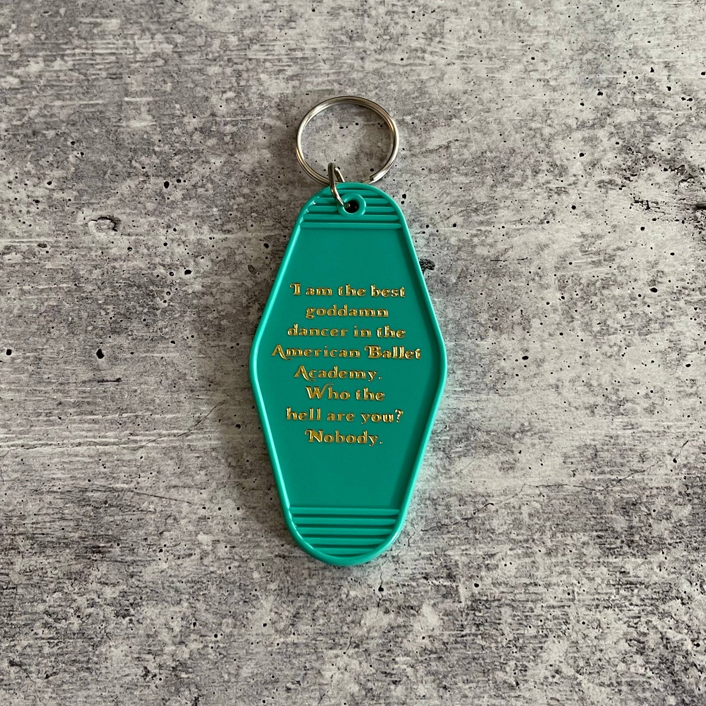 Center Stage Best Dancer Motel Keychain